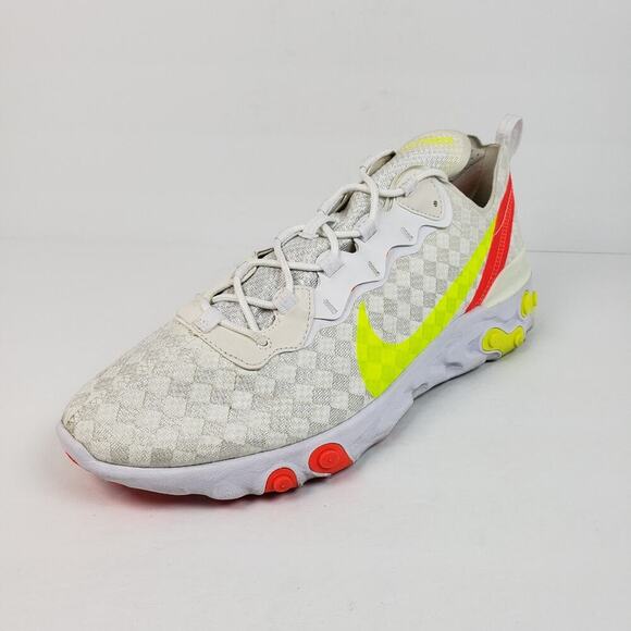 Nike React Element 55 Mens Size 13 White Crimson Volt Athletic Sneaker Shoes main image 9